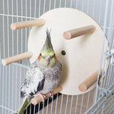 Maxbell Parrot Cage Perches Stand Birds Wooden Platform for Budgie Finches Lovebirds