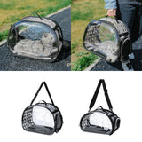 Maxbell Cats Travel Carrier Comfortable Clear Detachable for Camping Small Dogs 42cmx26cmx35cm