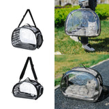 Maxbell Cats Travel Carrier Comfortable Clear Detachable for Camping Small Dogs 42cmx26cmx35cm