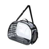 Maxbell Cats Travel Carrier Comfortable Clear Detachable for Camping Small Dogs 42cmx26cmx35cm