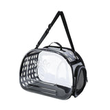 Maxbell Cats Travel Carrier Comfortable Clear Detachable for Camping Small Dogs 42cmx26cmx35cm