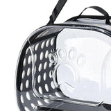 Maxbell Cats Travel Carrier Comfortable Clear Detachable for Camping Small Dogs 42cmx26cmx35cm