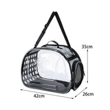 Maxbell Cats Travel Carrier Comfortable Clear Detachable for Camping Small Dogs 42cmx26cmx35cm
