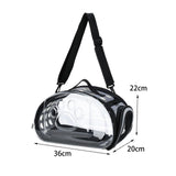 Maxbell Cats Travel Carrier Comfortable Clear Detachable for Camping Small Dogs 36cmx20cmx22cm