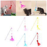 Maxbell Cat Teaser Interactive Toy Exercising IQ Improving Funny Teasing Wand Pink