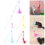 Maxbell Cat Teaser Interactive Toy Exercising IQ Improving Funny Teasing Wand Pink