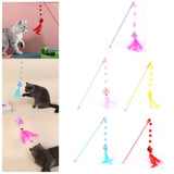 Maxbell Cat Teaser Interactive Toy Exercising IQ Improving Funny Teasing Wand Pink
