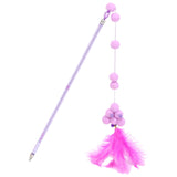Maxbell Cat Teaser Interactive Toy Exercising IQ Improving Funny Teasing Wand Pink