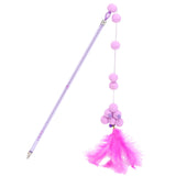 Maxbell Cat Teaser Interactive Toy Exercising IQ Improving Funny Teasing Wand Pink