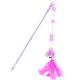 Maxbell Cat Teaser Interactive Toy Exercising IQ Improving Funny Teasing Wand Pink