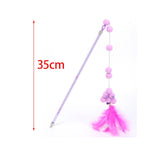Maxbell Cat Teaser Interactive Toy Exercising IQ Improving Funny Teasing Wand Pink