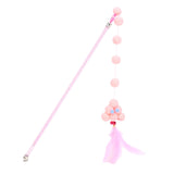 Maxbell Cat Teaser Interactive Toy Exercising IQ Improving Funny Teasing Wand Light Pink