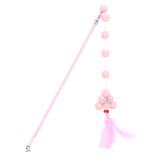 Maxbell Cat Teaser Interactive Toy Exercising IQ Improving Funny Teasing Wand Light Pink