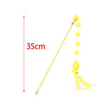 Maxbell Cat Teaser Interactive Toy Exercising IQ Improving Funny Teasing Wand Yellow