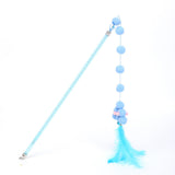Maxbell Cat Teaser Interactive Toy Exercising IQ Improving Funny Teasing Wand Blue
