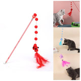 Maxbell Cat Teaser Interactive Toy Exercising IQ Improving Funny Teasing Wand Red