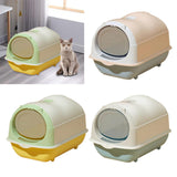 Maxbell Hooded Cat Litter Box Enclosed and Covered Detachable with Front Door Flap Light  Pink