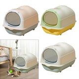 Maxbell Hooded Cat Litter Box Enclosed and Covered Detachable with Front Door Flap Light  Pink