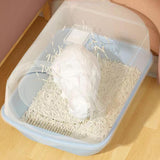 Maxbell Hooded Cat Litter Box Enclosed and Covered Detachable with Front Door Flap Light  Pink