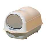 Maxbell Hooded Cat Litter Box Enclosed and Covered Detachable with Front Door Flap Light  Pink
