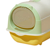 Maxbell Hooded Cat Litter Box Enclosed and Covered Detachable with Front Door Flap Light  Green