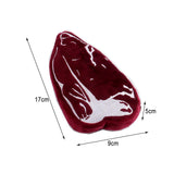 Maxbell Dog Squeak Food Shaped Chew Toy Durable Doll for Medium Large Dogs Steak 17x9x5cm