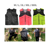 Maxbell Dog Training Vest for Handlers Durable for Travel Agility Obedience Training M Black