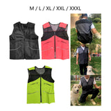 Maxbell Dog Training Vest for Handlers Durable for Travel Agility Obedience Training M Black