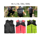 Maxbell Dog Training Vest for Handlers Durable for Travel Agility Obedience Training M Black
