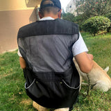 Maxbell Dog Training Vest for Handlers Durable for Travel Agility Obedience Training L Black