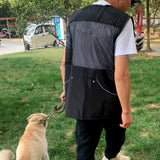 Maxbell Dog Training Vest for Handlers Durable for Travel Agility Obedience Training L Black