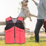 Maxbell Dog Training Vest for Handlers Durable for Travel Agility Obedience Training M Red