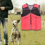 Maxbell Dog Training Vest for Handlers Durable for Travel Agility Obedience Training L Red