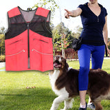 Maxbell Dog Training Vest for Handlers Durable for Travel Agility Obedience Training XXL Red