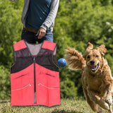 Maxbell Dog Training Vest for Handlers Durable for Travel Agility Obedience Training XXL Red