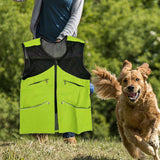 Maxbell Dog Training Vest for Handlers Durable for Travel Agility Obedience Training XXL Green