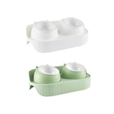 Maxbell Elevated Cat Bowls Raised Cat Food Bowls Pet Dishes for Cats and Small Dogs White