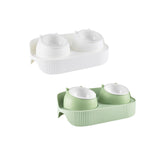 Maxbell Elevated Cat Bowls Raised Cat Food Bowls Pet Dishes for Cats and Small Dogs White