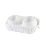 Maxbell Elevated Cat Bowls Raised Cat Food Bowls Pet Dishes for Cats and Small Dogs White