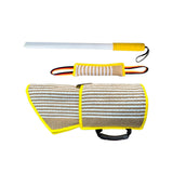Maxbell 3X Dog Bite Training Set Pet Supplies Agility Trainer for Fetching All Breed Yellow