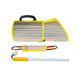Maxbell 3X Dog Bite Training Set Pet Supplies Agility Trainer for Fetching All Breed Yellow