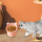 Maxbell Raised Cat Bowls Indoor Cats Lightweight Neck Protection Cute for Kitty Pink