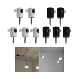 Maxbell 5Pcs Pendant Light Cable Hook Pendant Fitting for Dining Room European Lamps White