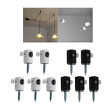 Maxbell 5Pcs Pendant Light Cable Hook Pendant Fitting for Dining Room European Lamps White