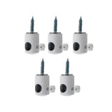 Maxbell 5Pcs Pendant Light Cable Hook Pendant Fitting for Dining Room European Lamps White