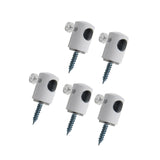 Maxbell 5Pcs Pendant Light Cable Hook Pendant Fitting for Dining Room European Lamps White