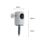 Maxbell 5Pcs Pendant Light Cable Hook Pendant Fitting for Dining Room European Lamps White