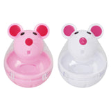 Maxbell Cat Food Ball Mouse Shape Cat Food Dispensing Ball Cat Leaking Food Ball Pink