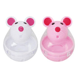 Maxbell Cat Food Ball Mouse Shape Cat Food Dispensing Ball Cat Leaking Food Ball Pink