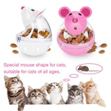 Maxbell Cat Food Ball Mouse Shape Cat Food Dispensing Ball Cat Leaking Food Ball Pink